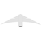 Ekena Millwork Davenport Architectural Grade PVC Gable Bracket, 48"W x 12"H x 4"D x 4"F, 6/12 Pitch GBP048X12X0404DAV00 - alternate 5